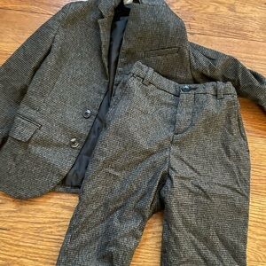 H&M Gray Suit Set with Subtle Texture